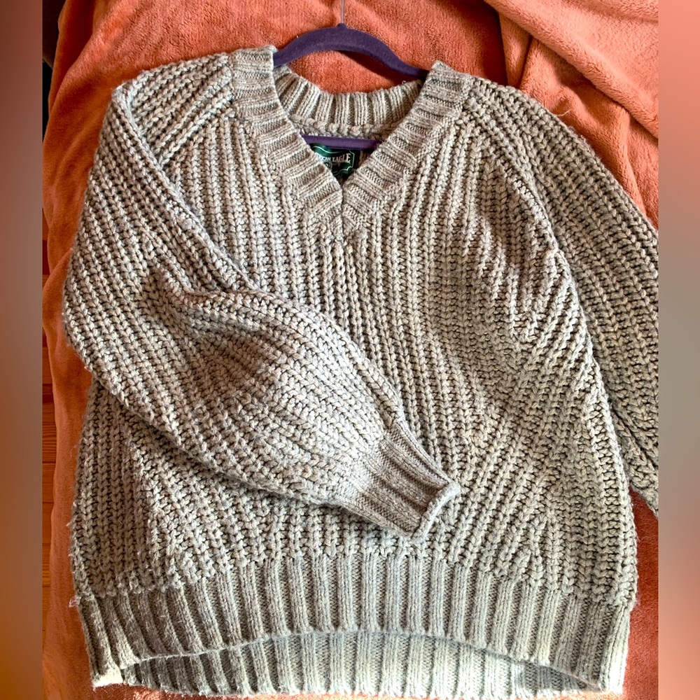sage light green american eagle sweater